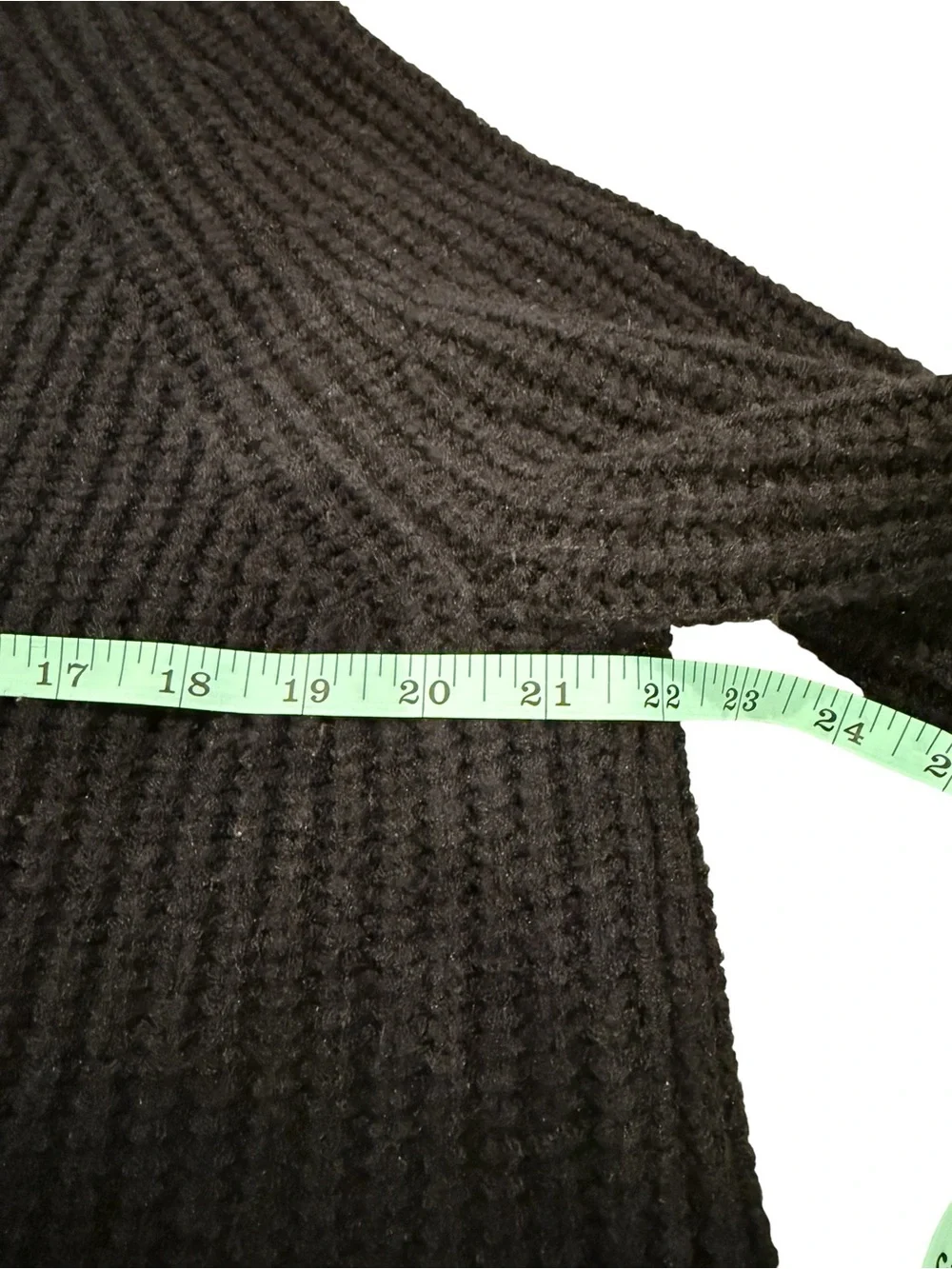 Priceless Black Ribbed Oversized Turtleneck Sweater - Picture 2 of 7
